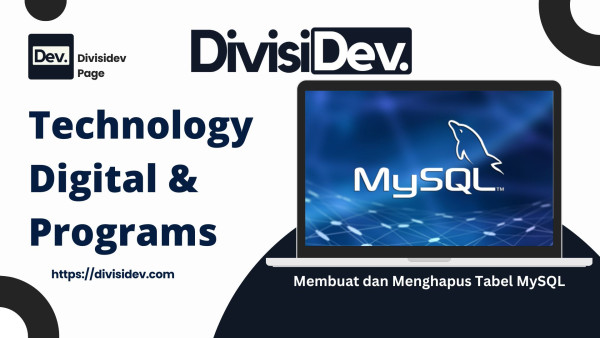 Tutorial MySQL Membuat dan Menghapus Tabel MySQL